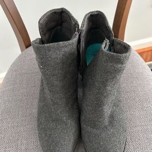 Gray booties